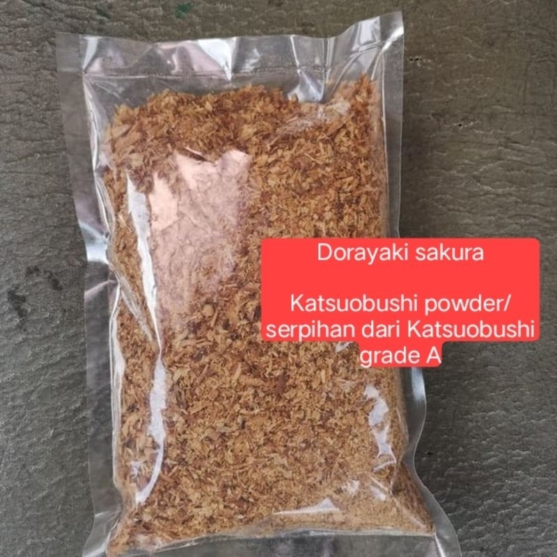 

Katsuobushi bubuk kasar powder nett 1kg bonito flakes l sakura Katsuobushi