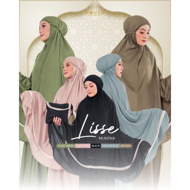 mukena Lisse /mukena Mouza