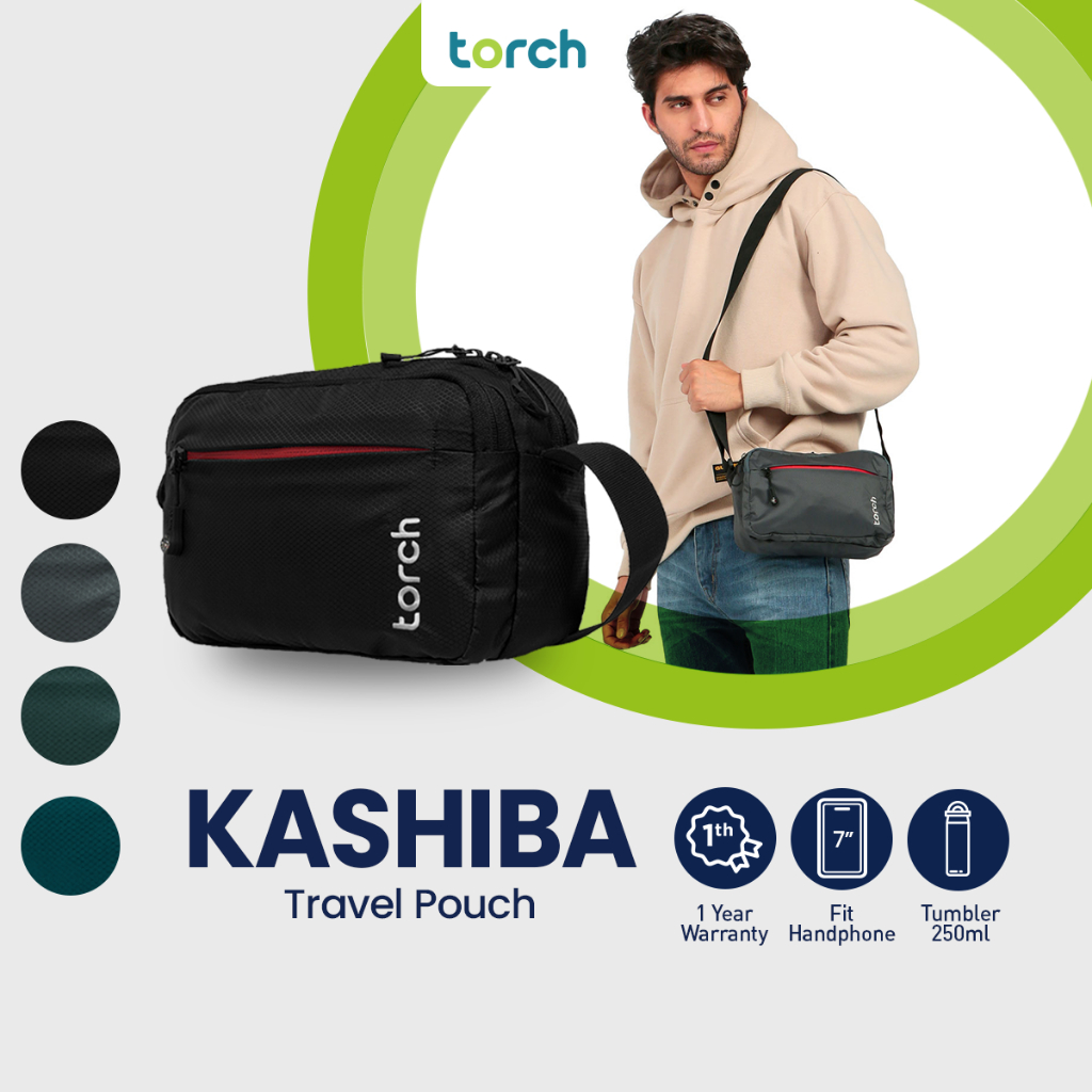 TORCH 3 Liter Tas Selempang Bahu Pria Wanita Unisex Ringan Tahan Air - Sling Bag Travel Pouch Waterp
