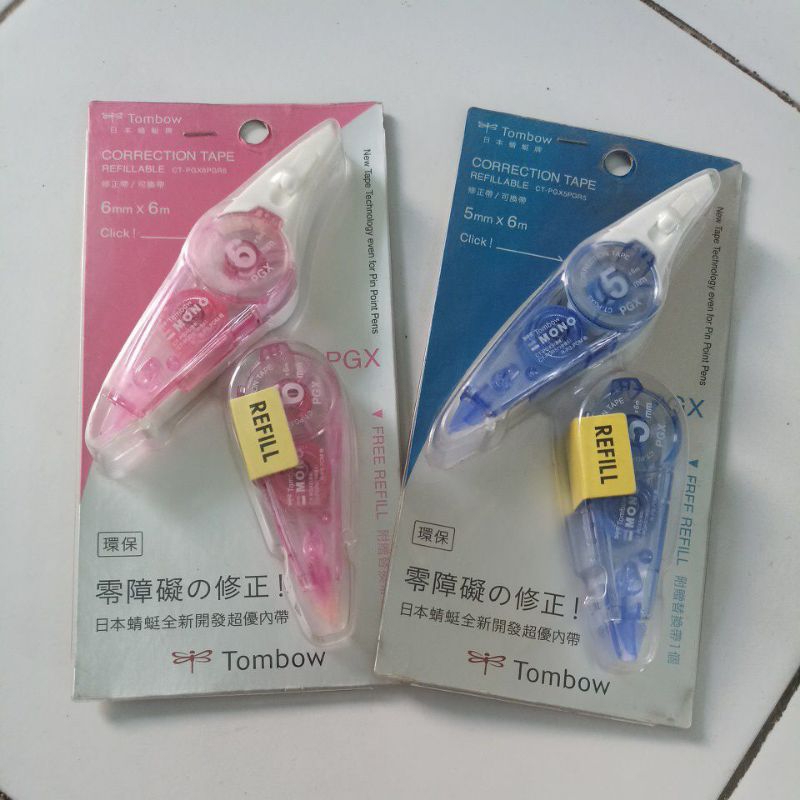 

Tombow Correction Tape Refillable 6mm x 6m | 5mm x 6m