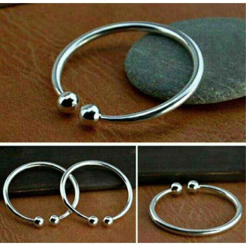 GELANG BAYI MONEL / GELANG BAJA PUTIH MONEL / GELANG MONEL BALITA / GELANG ANAK