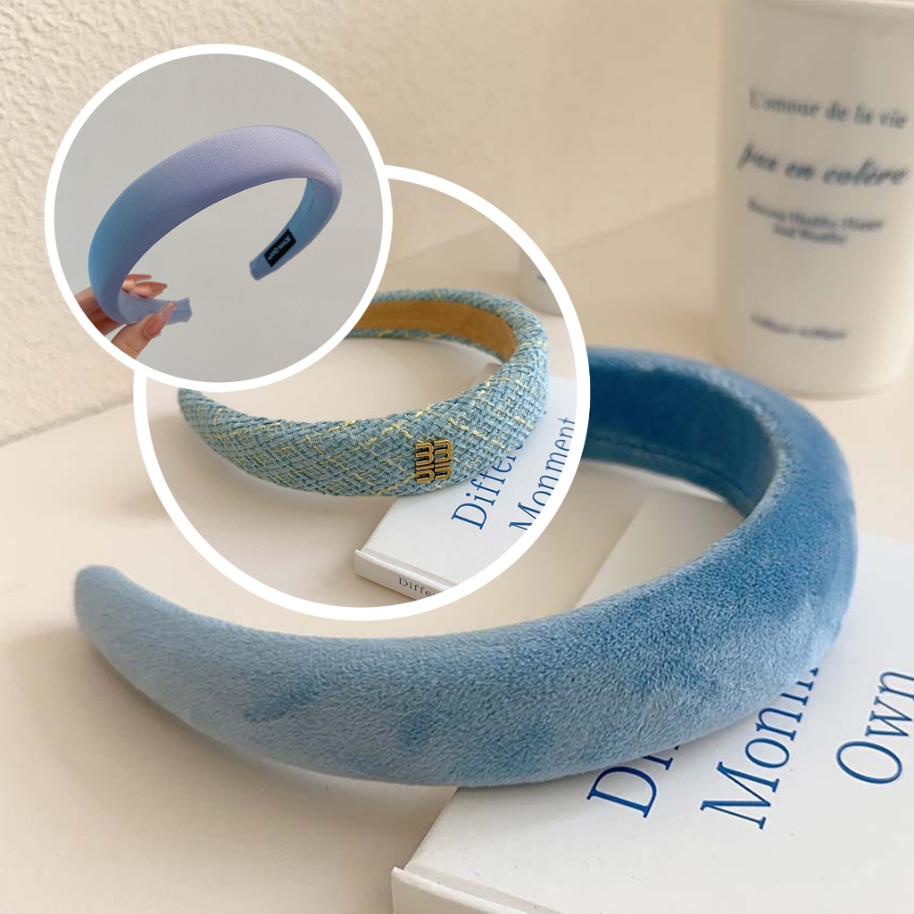 Lollipop - Bando Blue Series (Blue Sapphire/ Plain/ Miu-miu) / Hair Band Bandana Korea