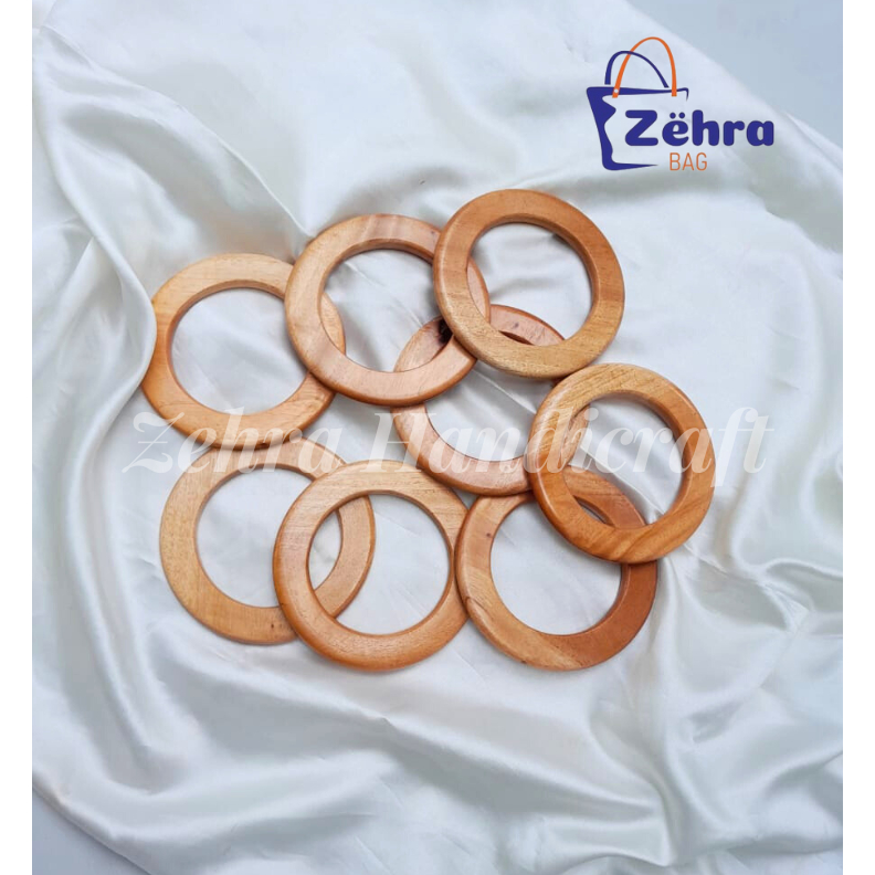 Sepasang Handle Tas Kayu | Gagang Tas Kayu | Handle Kayu