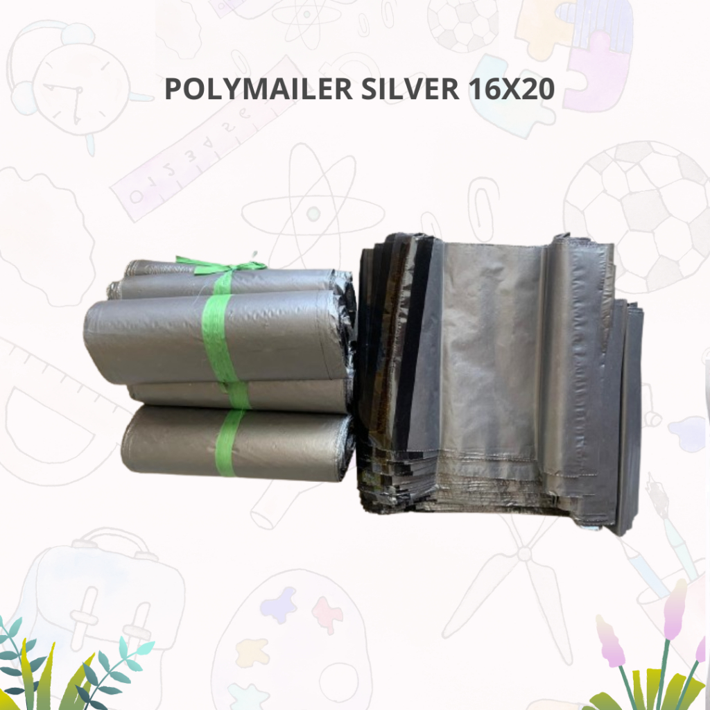 Plastik Polymailer Silver 16 x 20 / Plastik Packing barang Silver 16 x 20