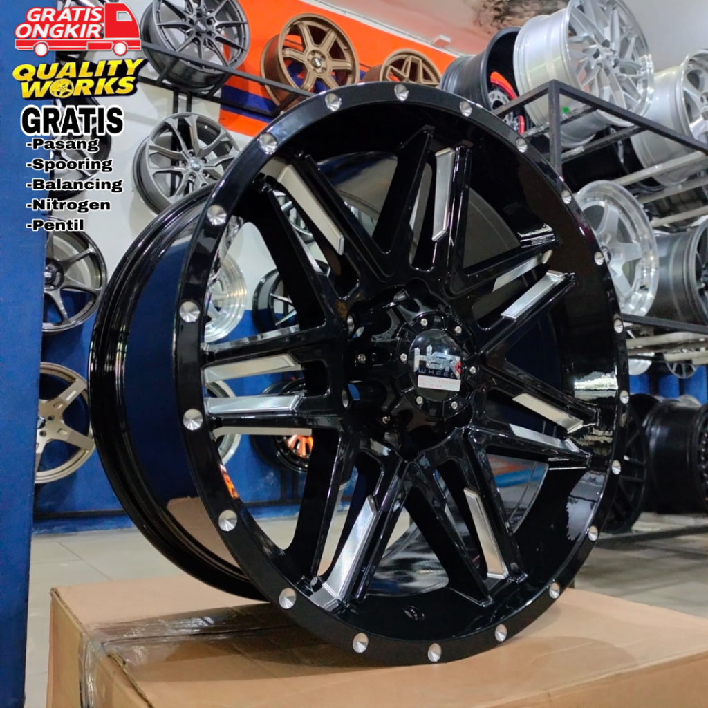Velg Ring 18 Hsr Wheel Bull Buat Mobil Pajero Fortuner Hilux Ranger