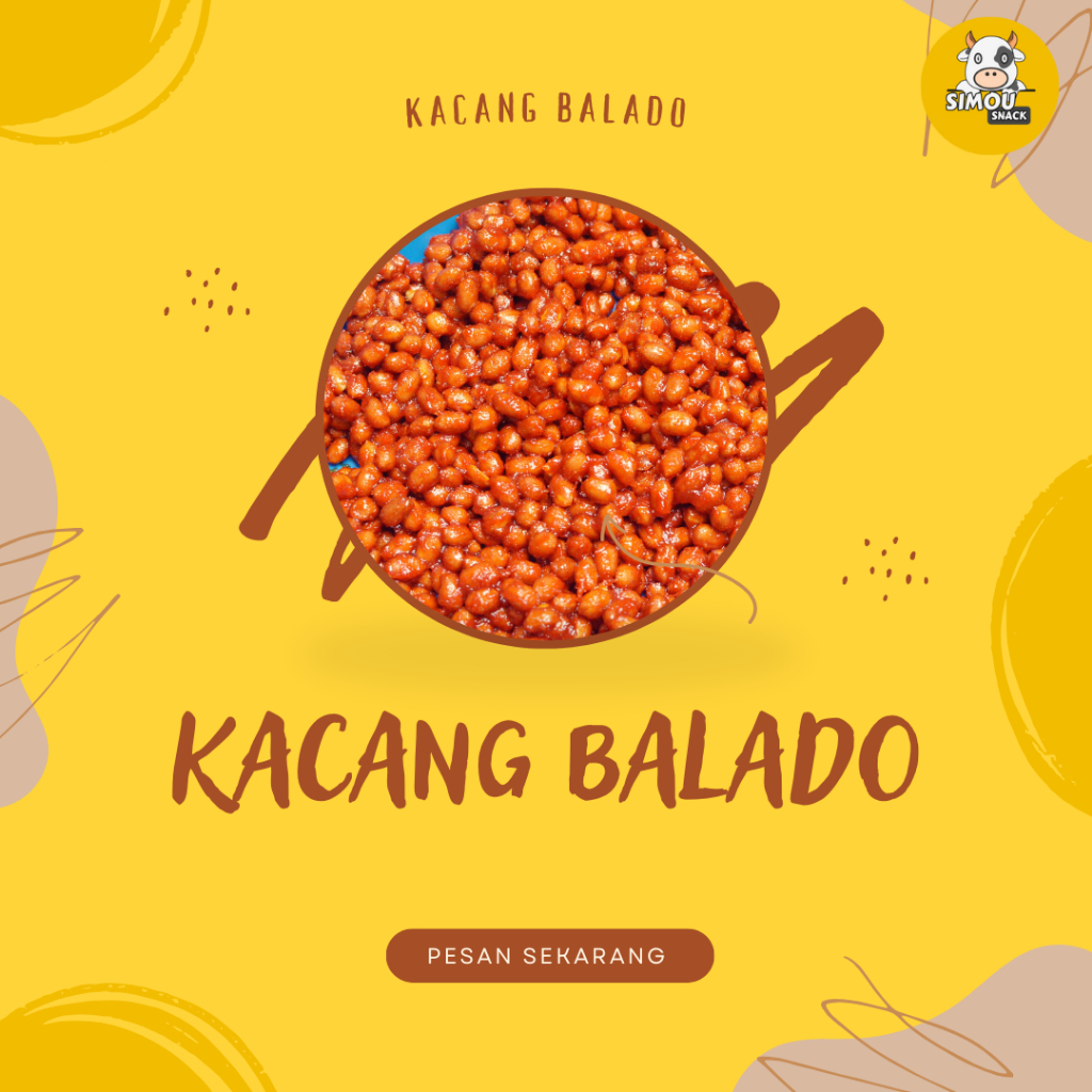 

Kacang Balado Bumbu Balado Pedas Manis Khas Padang