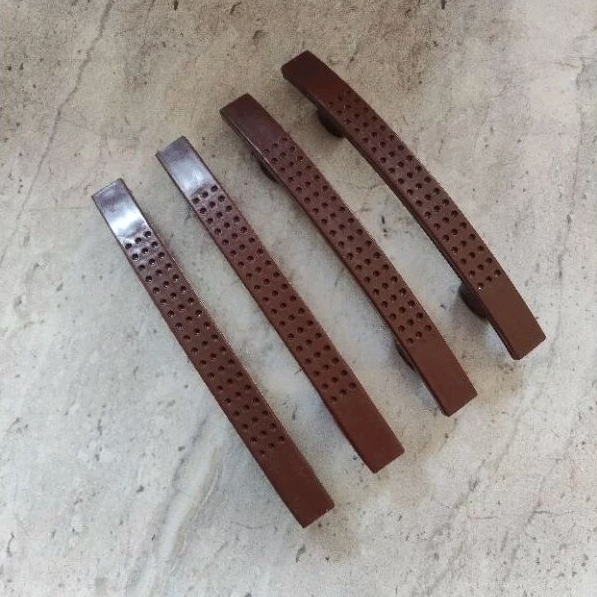 (1 Lusin) Handle Bintik Plastik Tarikan Laci Tarikan Bintik Gagang Pintu Lemari Warna Coklat