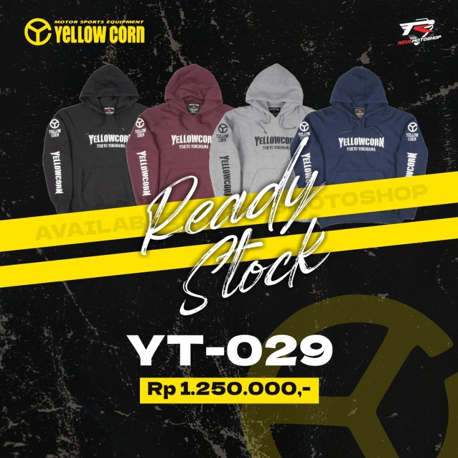Hoodie Motor Yellowcorn YT-029 YELLOW CORN Ori - NEW