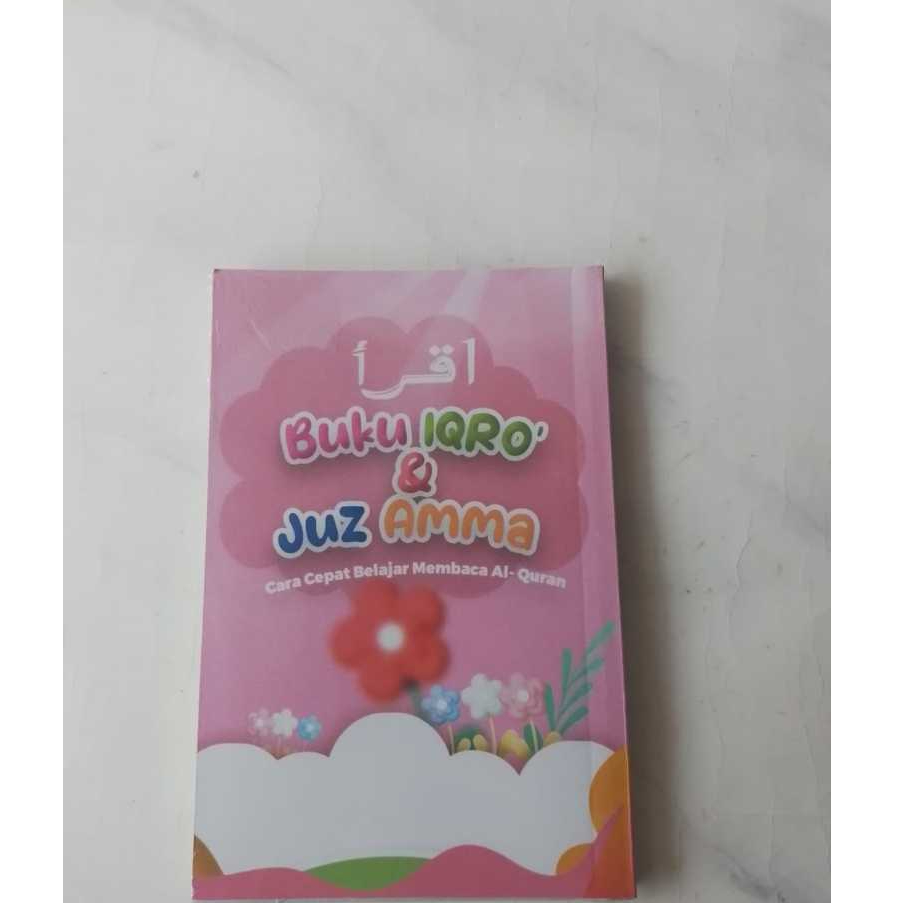 RD // Buku Iqro Juz Amma Kecil , Cara Cepat Belajar Al-quran varian merah jambu