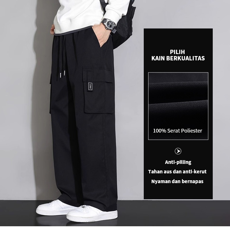 TERLARIS CELANA CARGO PRIA OVERSIZE FASHION CARGO PANTS KOREAN STYLE CASUAL PRIA PANTS CELANA