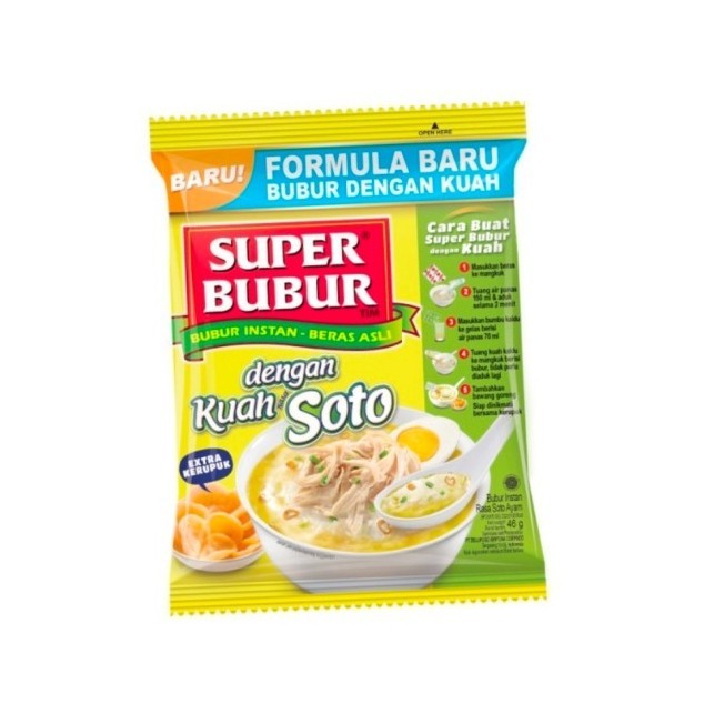 

super bubur kuah soto 46gr - super bubur kuah soto