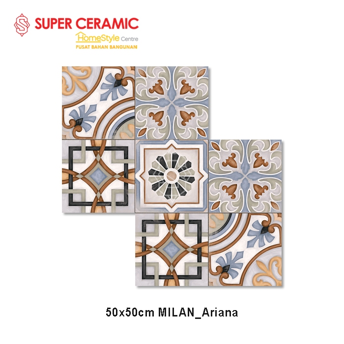 MILAN 50x50 Keramik Lantai Motif - Ariana