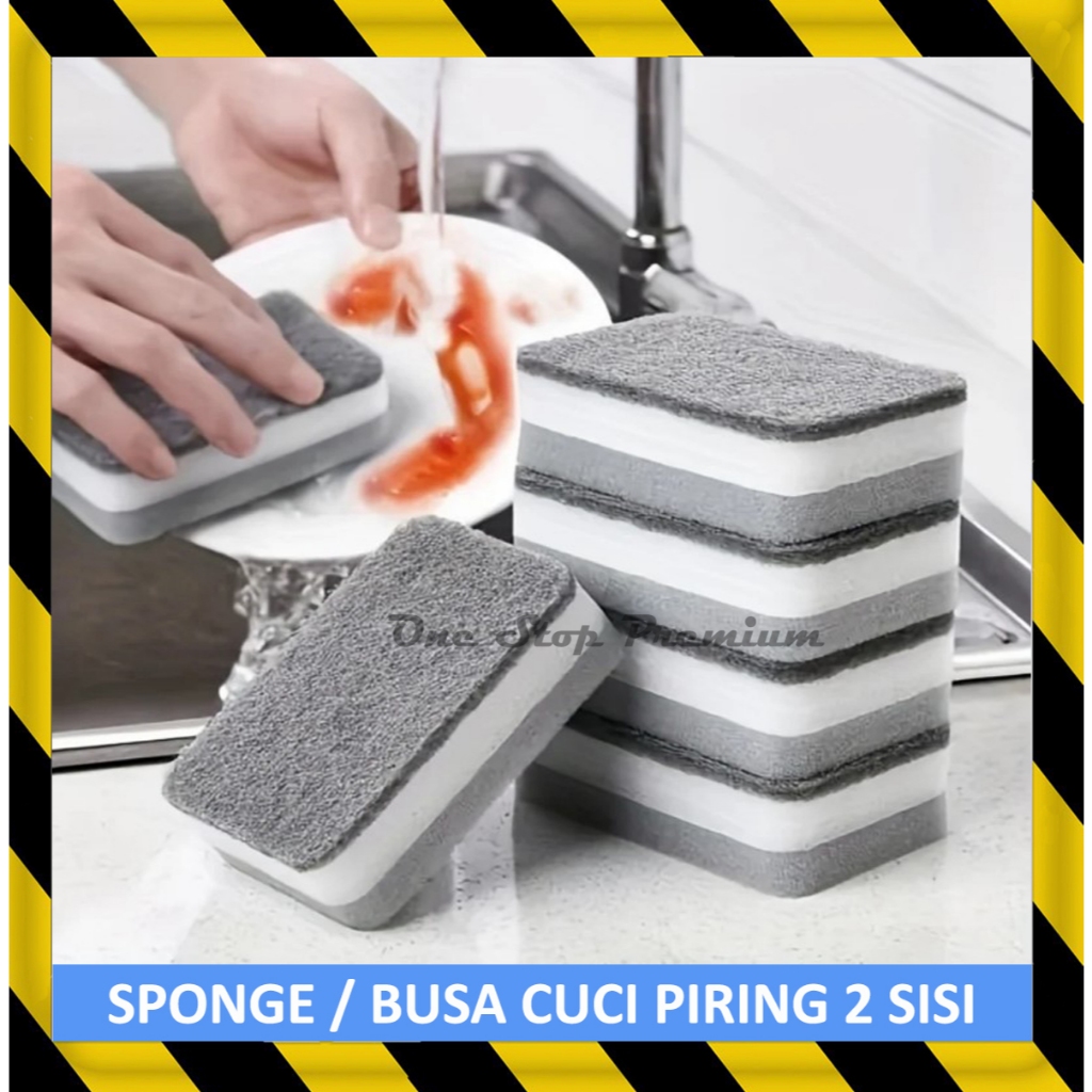 CLEANING KITCHEN SABUT SPON SPONS SPONGE BUSA REGULAR SIKAT AJAIB PEMBERSIH PENGHILANG KERAK MINYAK 