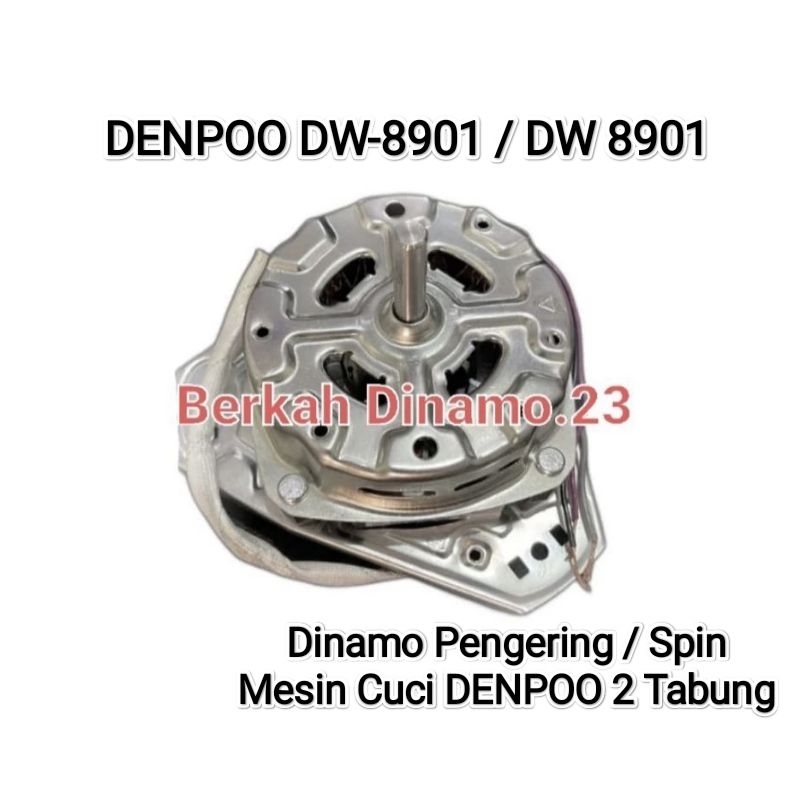 Dinamo Pengering Mesin Cuci DENPOO DW-8901 / DW 8901 Mesin Dinamo Spin / Pengering Denpoo Dw8901