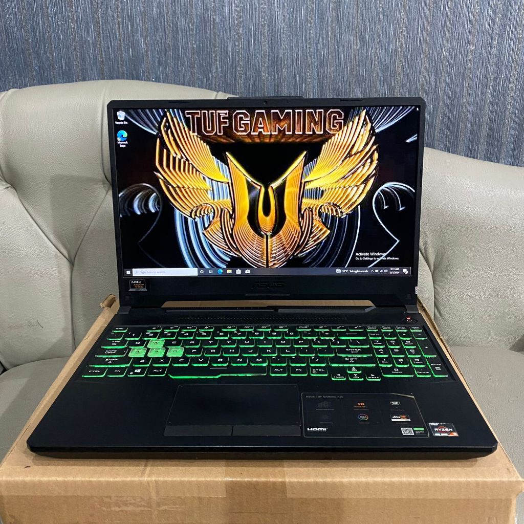 Laptop Asus TUF Gaming A15 FX506II, Amd Ryzen 5 - 4600H, 8/512gb ssd, GTX 1650Ti 4Gb, B.SILVER, GARA