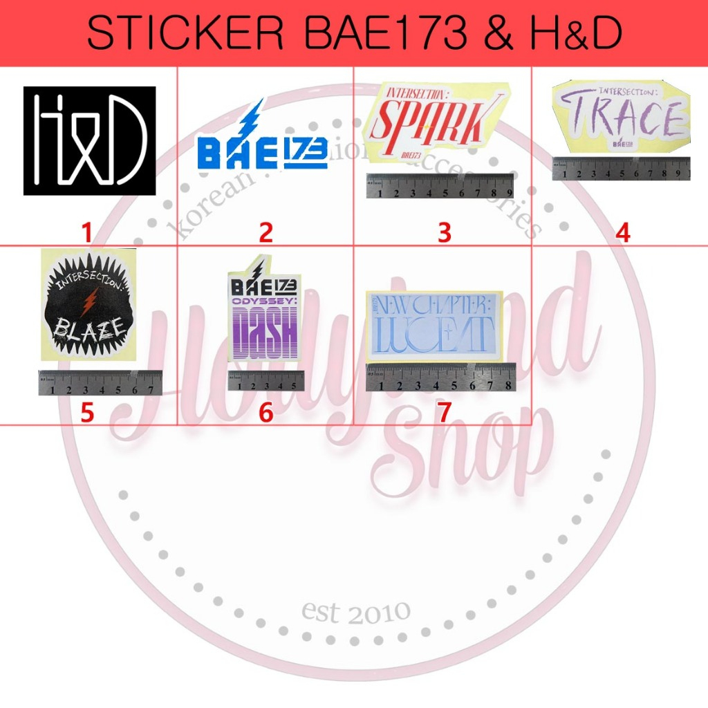 

Sticker BAE173 & H&D Hangyul & Dohyon Logo (5pcs Sticker) Unofficial