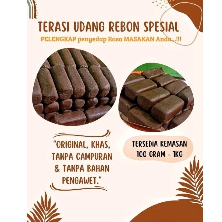 

TERASI UDANG EBI ( REBON ) SPESIAL 100 GRAM