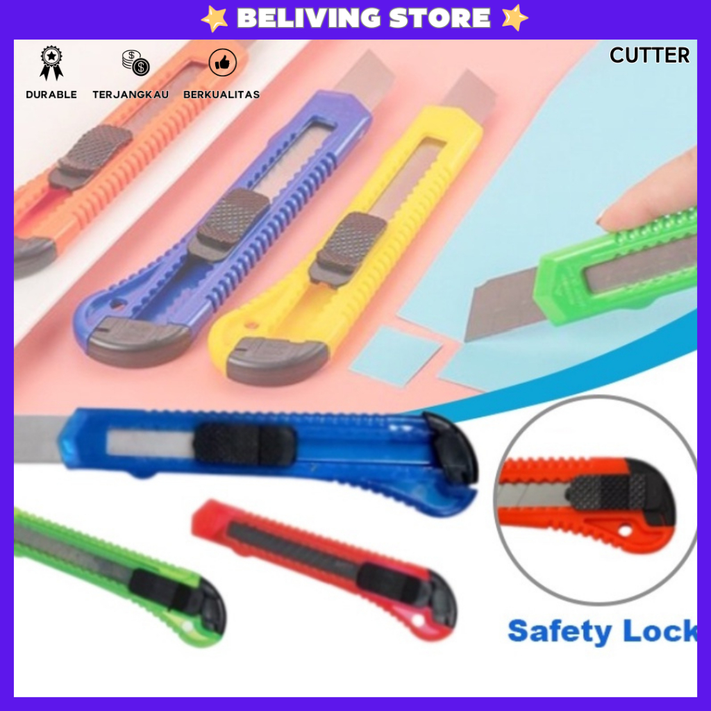 

☑️[ [ ] ☑️ 110180 Pisau Cutter Ukuran Besar - Cuter Super Tajam Sliding Knife Cutting Tool Alat Potong Kertas Kardus Kater Berkualitas