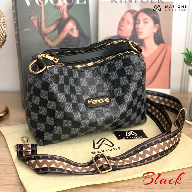 MARIONE - Tas SPRING Tas Selempang Wanita Tas 2 ruang 2 res tas wanita kulit tas selempang - MARIONE