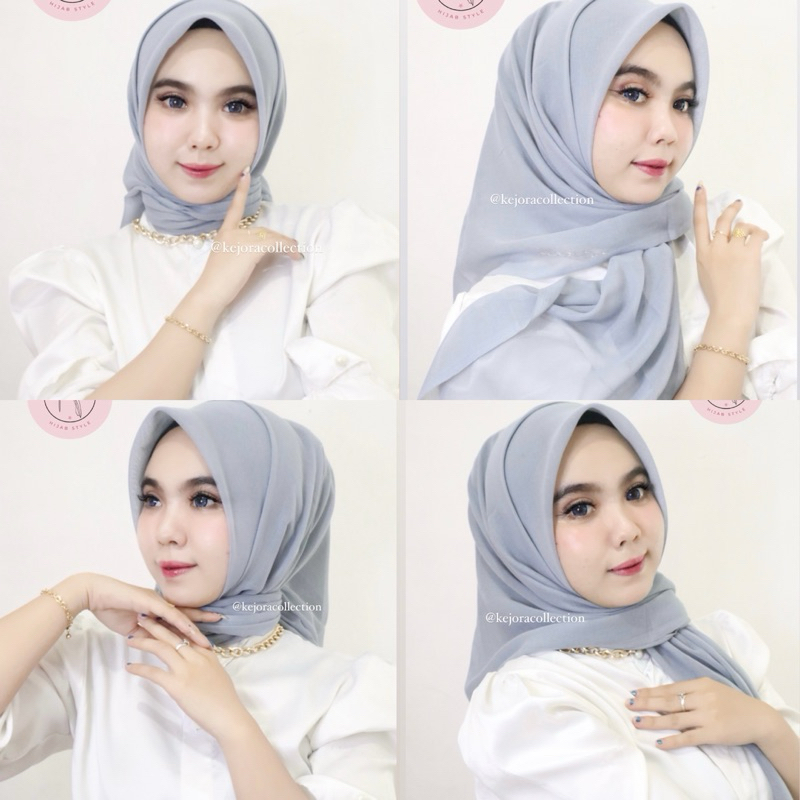 Jilbab segi empat Paris jadul ORI //jilbab segi epat //jilbab segiempat untuk anak sekolah