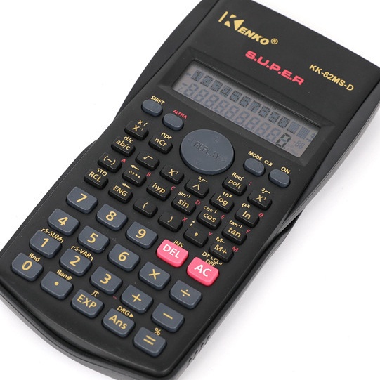 

KODE A93P Kalkulator Sekolah Scientific KENKO 82MS 1 Digit Calculator Ilmiah Ujian Sin Cos Tan