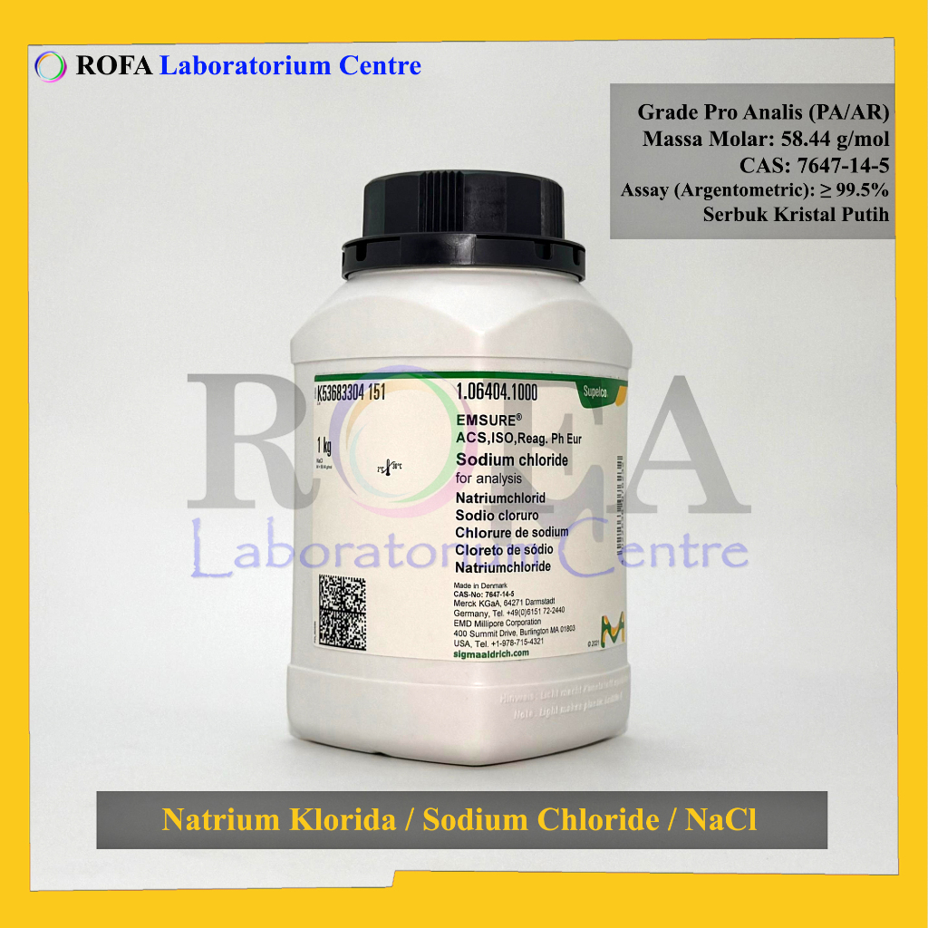Natrium Klorida / Sodium Chloride / Pro Analisis - Chemicals Solution
