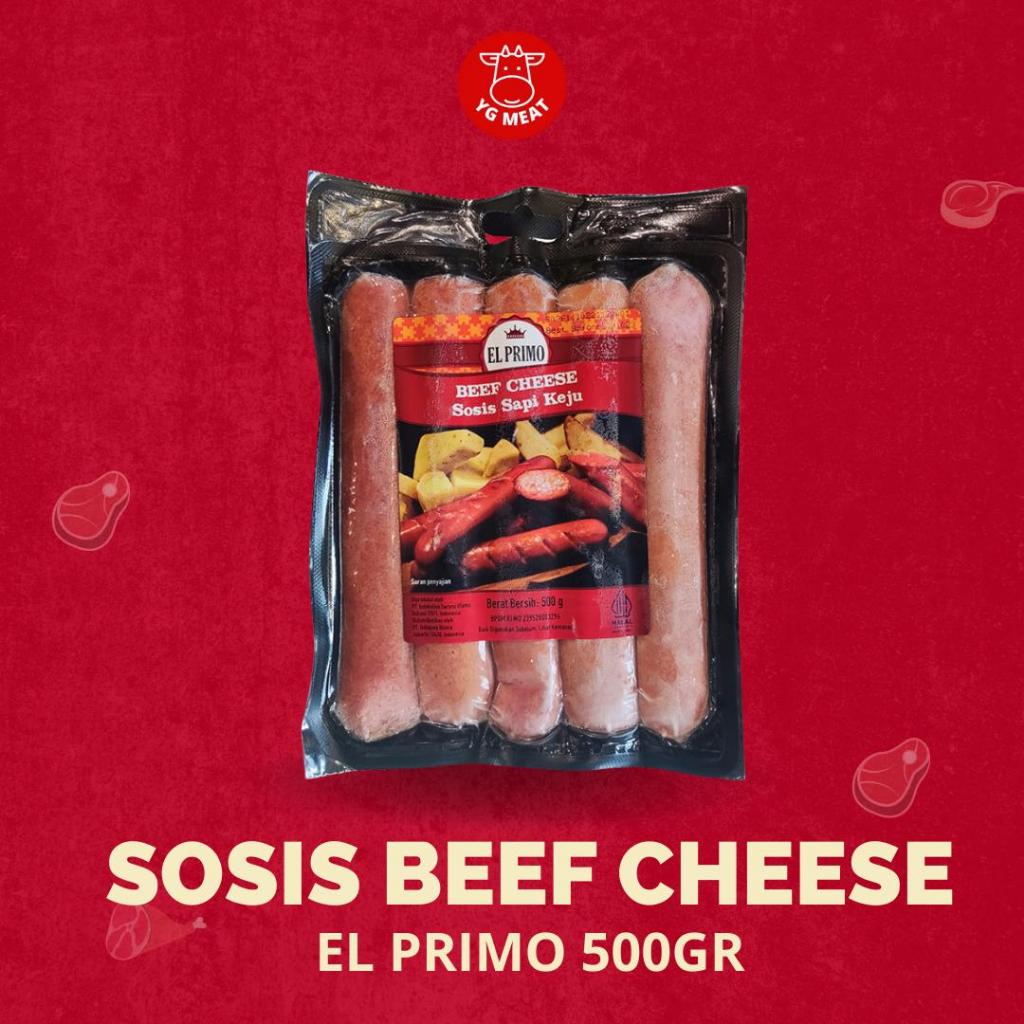 Beef Cheese Sausage El Primo 500gr | Sosis Indomaret | Sosis Viral