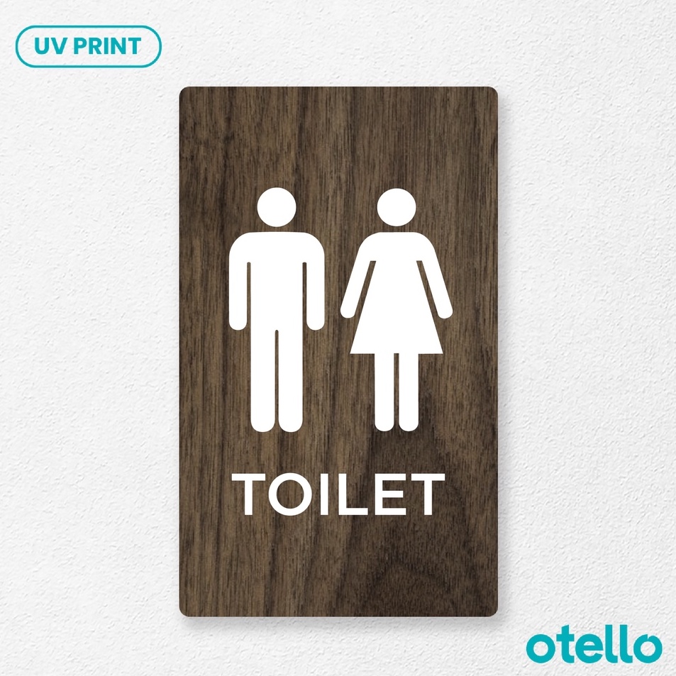 

Serbu Sekarang Otello Toilet Sign Board Kayu Print Signage Label Tempel Nama Ruangan Wooden Papan Nama Restroom Sticker Stiker Timbul