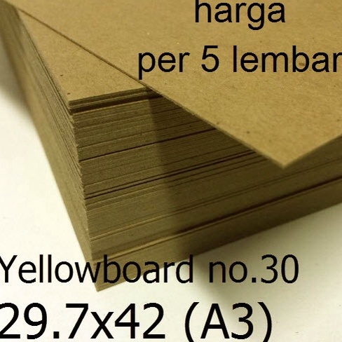 

Free Shipping Yellow board no3 bot karton hard board 297x42 A3 bundling