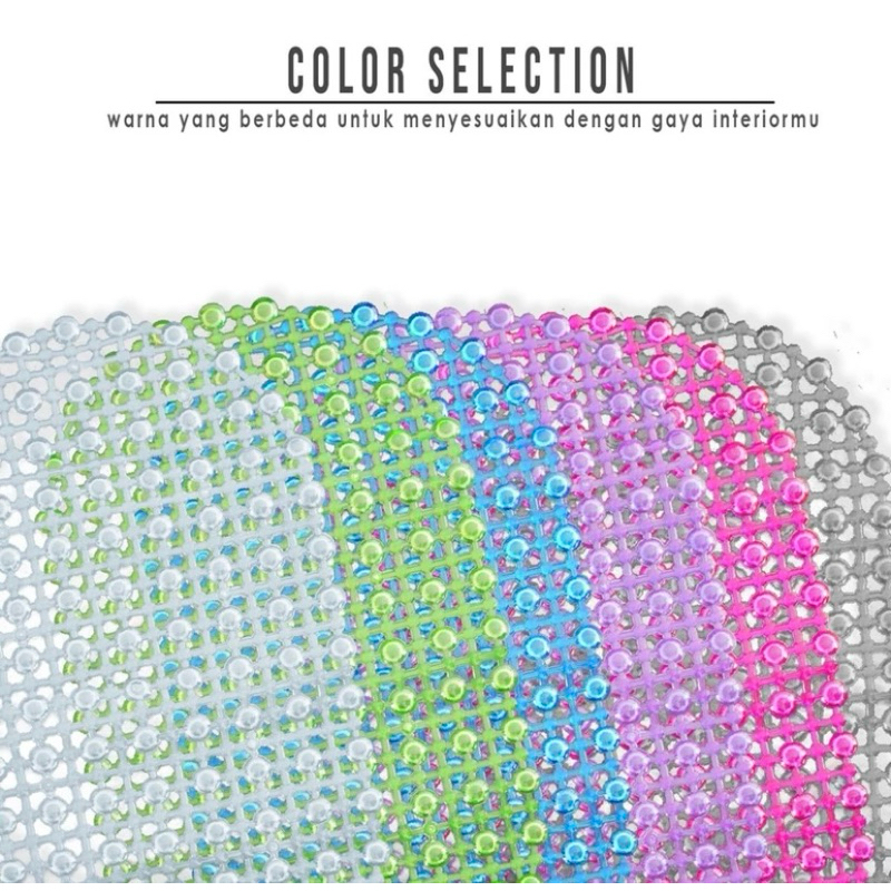 Keset Kamar Mandi AntiSlip Bath Mat Vacum Anti Slip Tebal