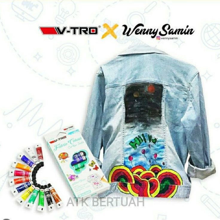 

Best Deals VTRO VTRO FABRIC COLOR SET 12 WARNA CAT KAIN TEKSTIL KAOS SEPATU