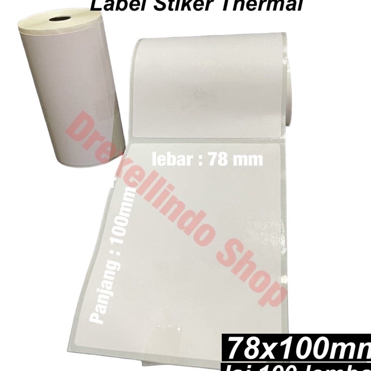 

Paling Laris Kertas Thermal Label Stiker 78x1mm Gap isi 1 lembar