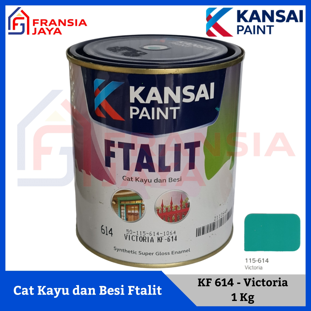 Cat Minyak Besi dan Kayu Ftalit Victoria KF 614 1 Kg KANSAI