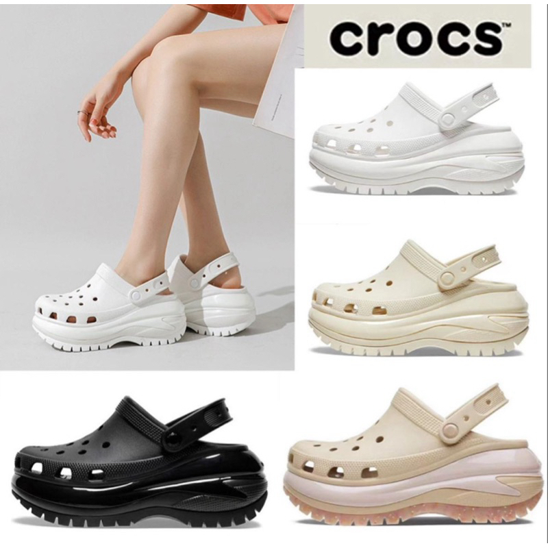 Crocs Classic Mega Crush Clog / Sandal Wanita Crocs Mega Crush Clog