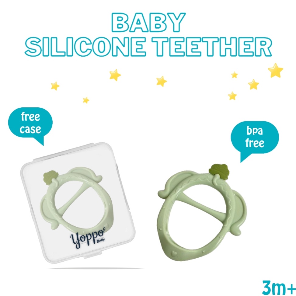 Paling Dicari Yoppo Baby Premium Teether Gelang  Gigitan Bayi Silikon  Teether Silikon Baby Elephant BPA Free