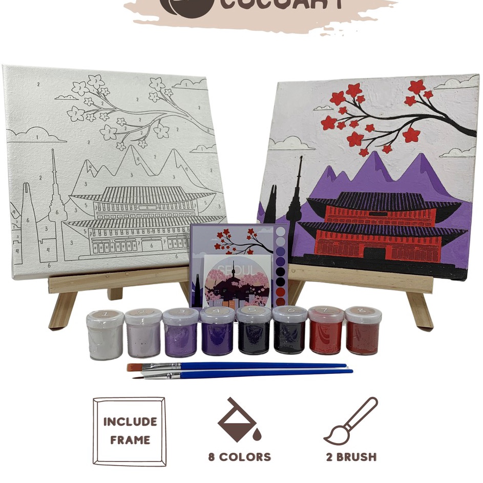 

Limited Edition Paint By Number Kit Korea Cocoartid I Kanvas 2 x 2 cm