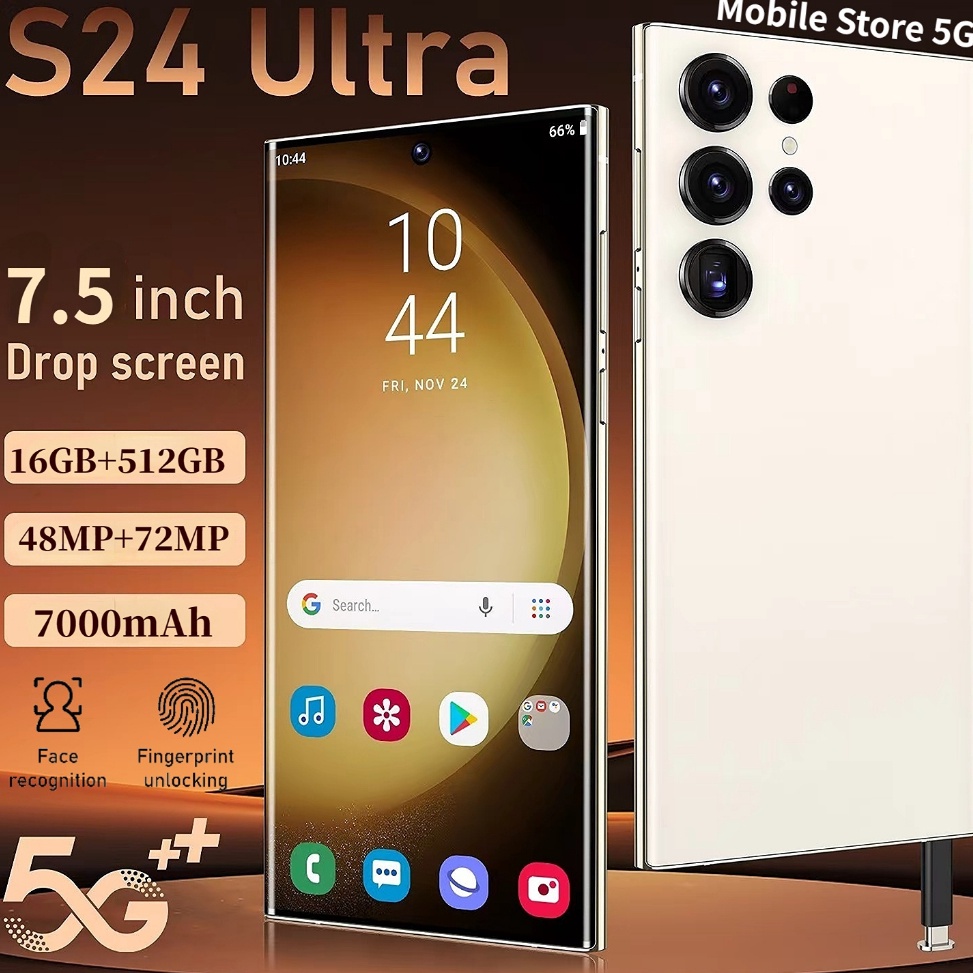 Super Hits Bisa CODHp Murah S24 Ultra Android 75 inch Dual SIM Dual Standby 5G Smart HD 48MP  72MP S