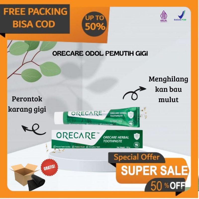 ORECARE ODOL PEMUTIH GIGI || PERONTOK KARANG GIGI