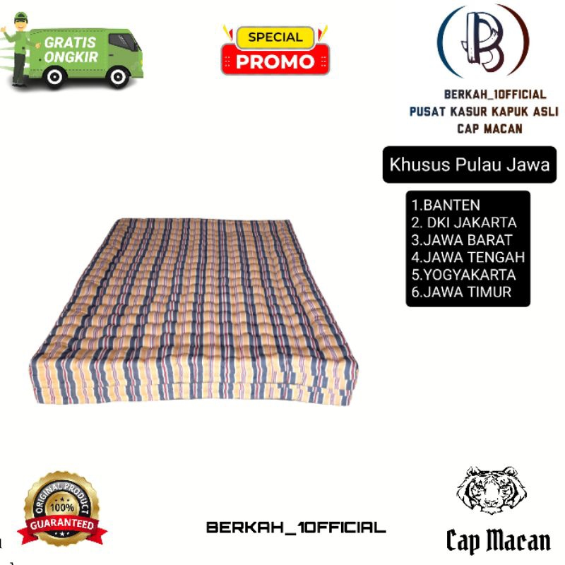 Kasur Kapuk Asli Cap Macan 160 x 200 CM Ranjang No. 2 Freeongkir✅