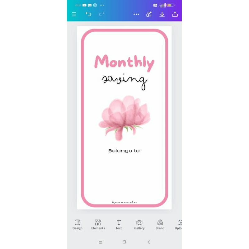 

Monthly Challenge Pink Envelope