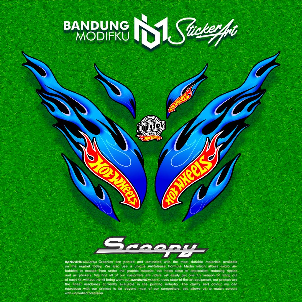 STRIPING ALL SCOOPY 2017-2023 / MOTIF 1 / BANDUNG MODIFKU / STIKER / STICKER SCOOPY / PRESTIGE / ALL