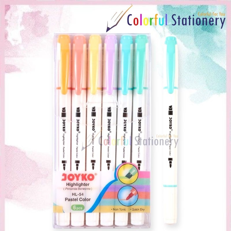 

Highlighter/Penanda Joyko Pastel 6 Warna (1 Set) HL-54