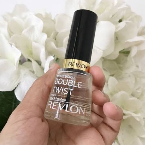 STOK SIAP COD REVLON Double Twist Original  Instant Base  Top Coat Kutek Awet Tahan Lama