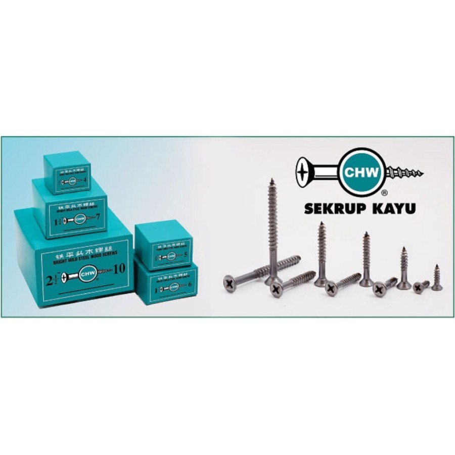 SKRUP KAYU CHW PER BOX