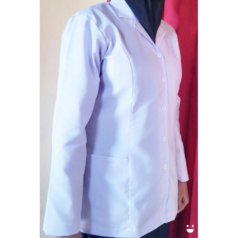 Baju Dinas Putih wanita Baju Putih PNSASN Guru PPL PDH Perawat Bidan PDH Pangkat Kantong dua atas PL