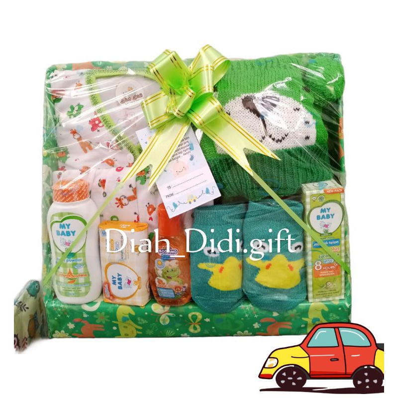 RB22 Parcel Jumbo Komplit Setelan Panjang Bayi Laki-Laki Perempuan Set Topi Rajut