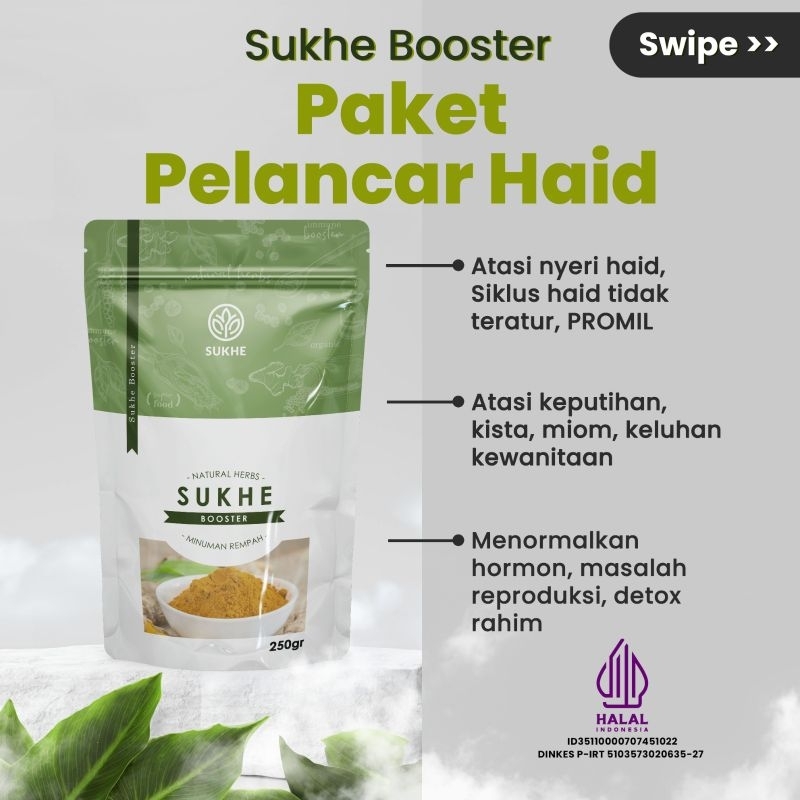 

Sukhe Booster Paket Lengkap Haid + Garam Himalaya