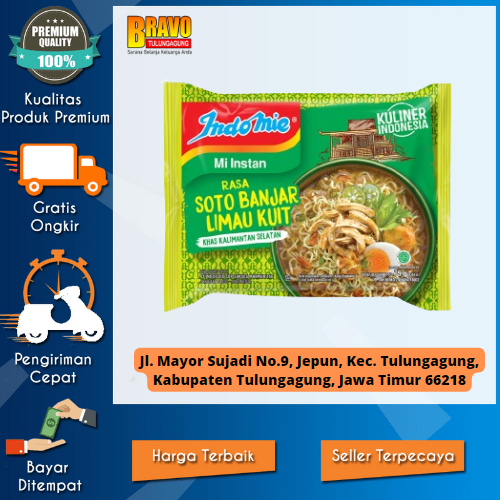 

Bravo Supermarket Tulungagung - Indomie Rasa Soto Banjar Limau Kuit