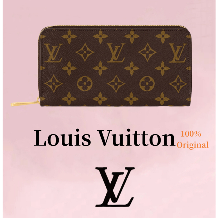 [✅100% Original]Louis Vuitton ritsleting Dompet Panjang LV Dompet