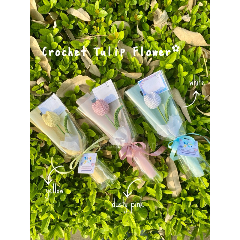 Crochet Tulip Flower | Tulip Rajut | Bouquer Tulip